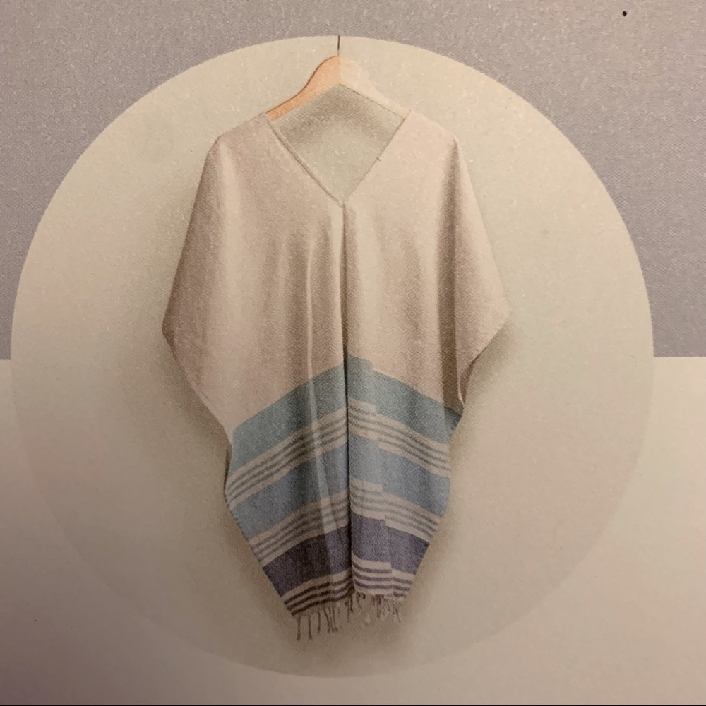 Tribe Alive Woven Caftan / Beach/Swim Cover Up NIP